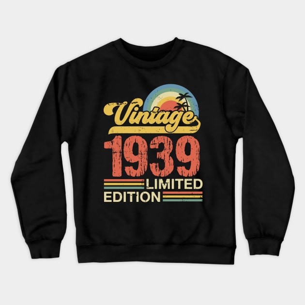 Retro vintage 1939 limited edition Crewneck Sweatshirt by Crafty Pirate 